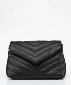 Bolso Acolchado Cierre Boton Efecto