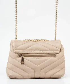 Bolso Acolchado Cierre Boton Efecto
