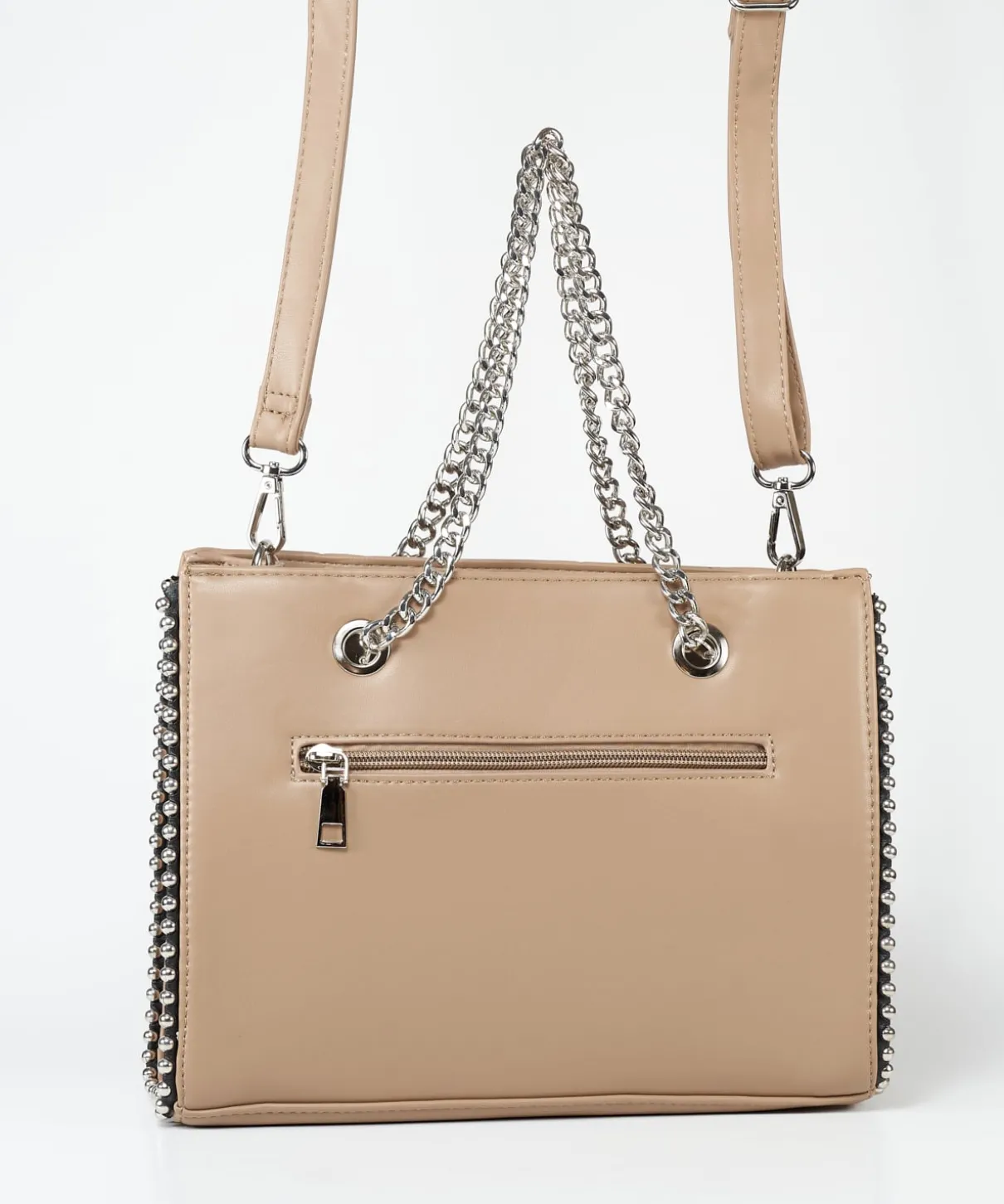Bolso Acolchado Tachas Efecto