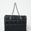 Bolso Acolchado Tachas Efecto
