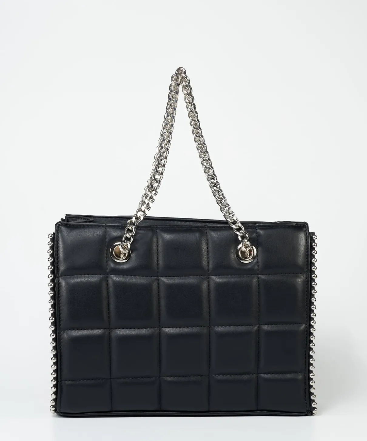 Bolso Acolchado Tachas Efecto