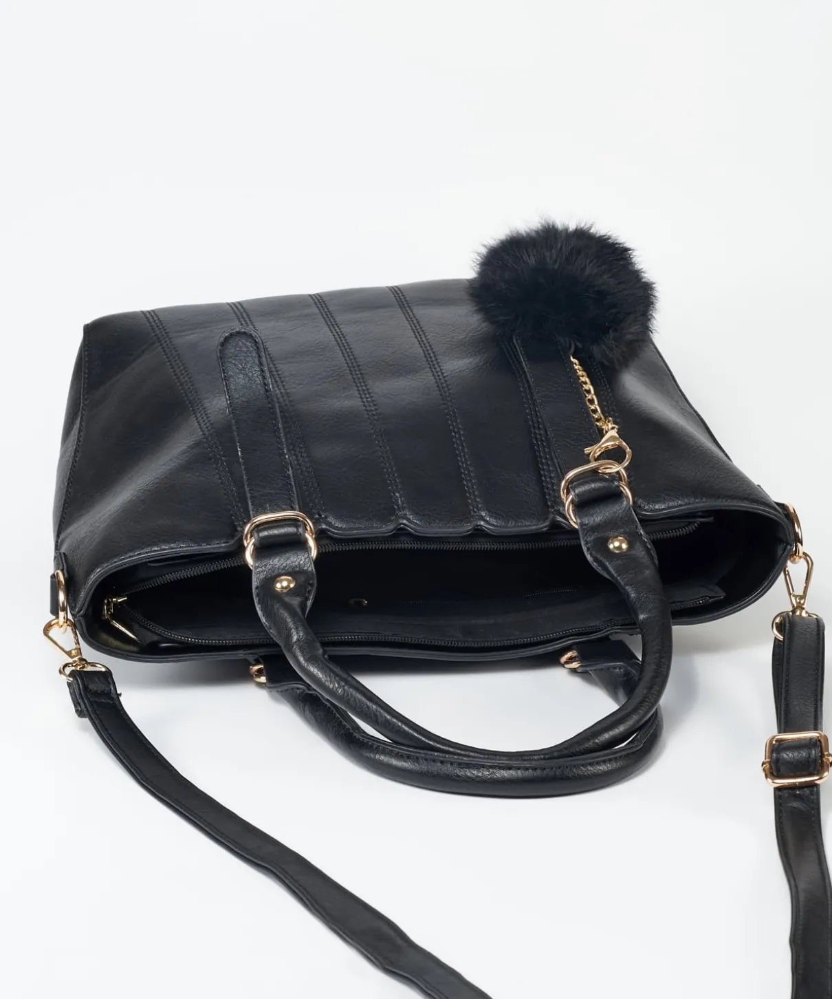 Bolso Bordados Rayas Efecto