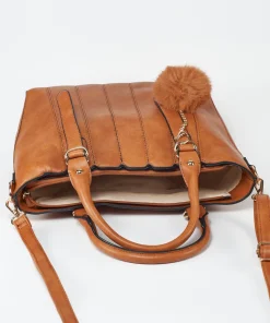 Bolso Bordados Rayas Efecto