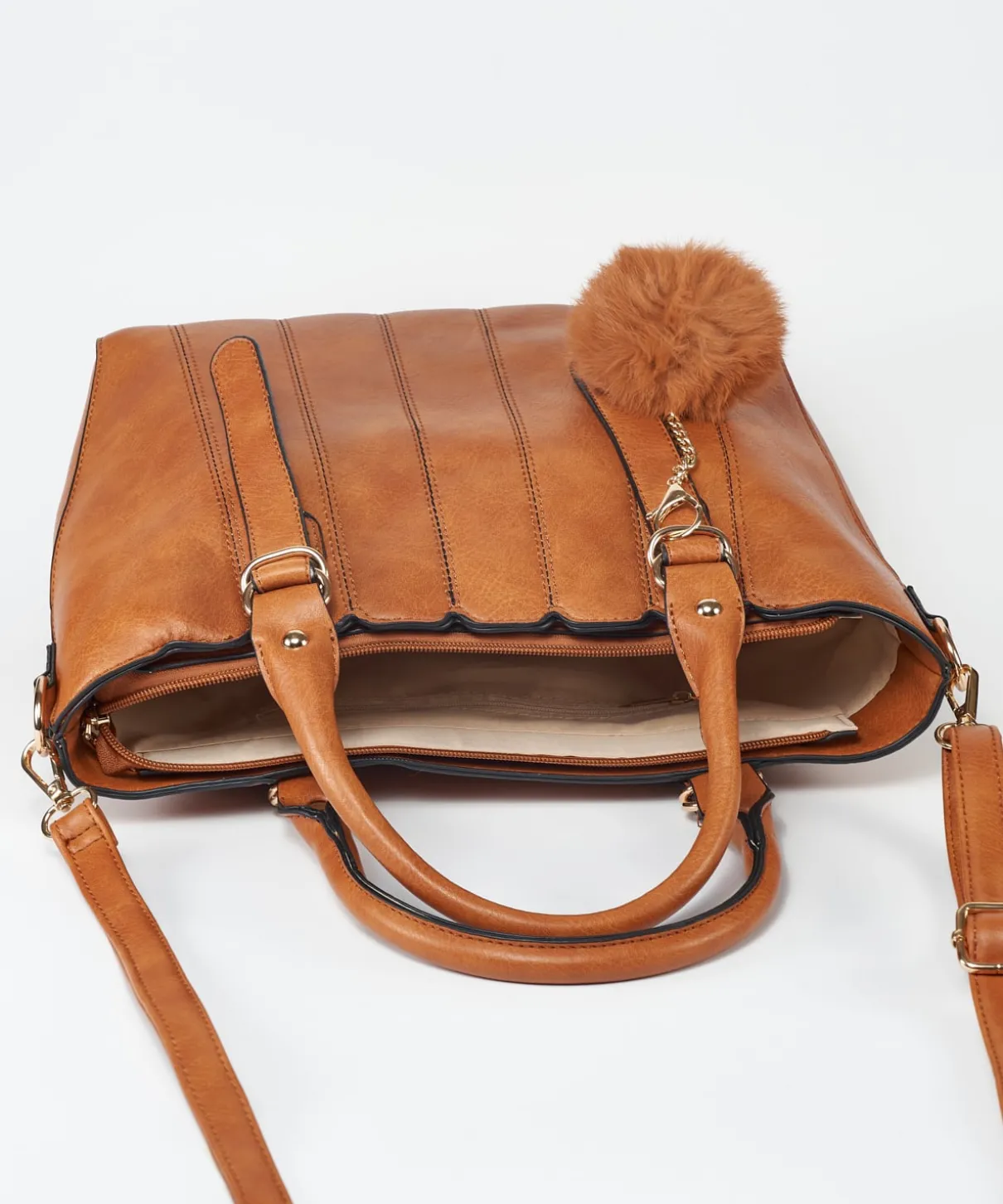 Bolso Bordados Rayas Efecto