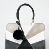 Bolso Shopper Detalle Bordados Y Borlas