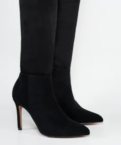 Bota Mosquetera Tacón Fino Efecto