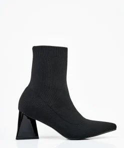 Botin Calcetin Tacón Geometrico Efecto