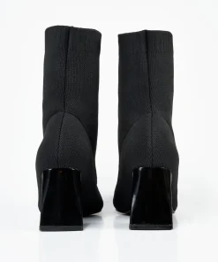 Botin Calcetin Tacón Geometrico Efecto