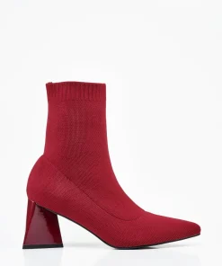 Botin Calcetin Tacón Geometrico Efecto