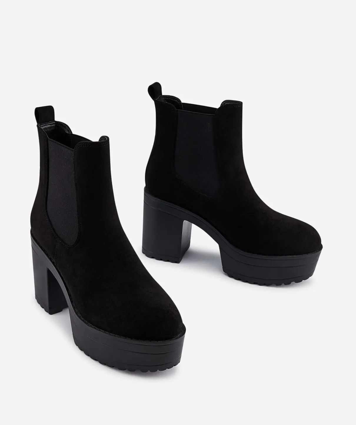 Botin Chelsea Plataforma Alta Efecto