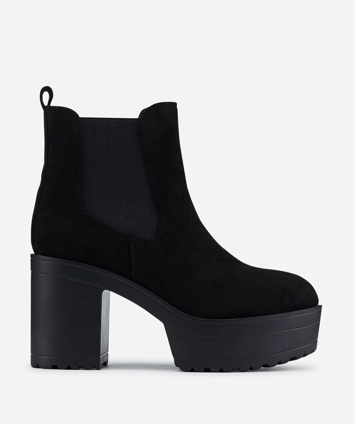 Botin Chelsea Plataforma Alta Efecto
