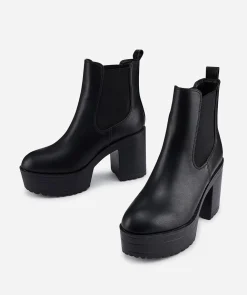 Botin Chelsea Plataforma Alta Efecto