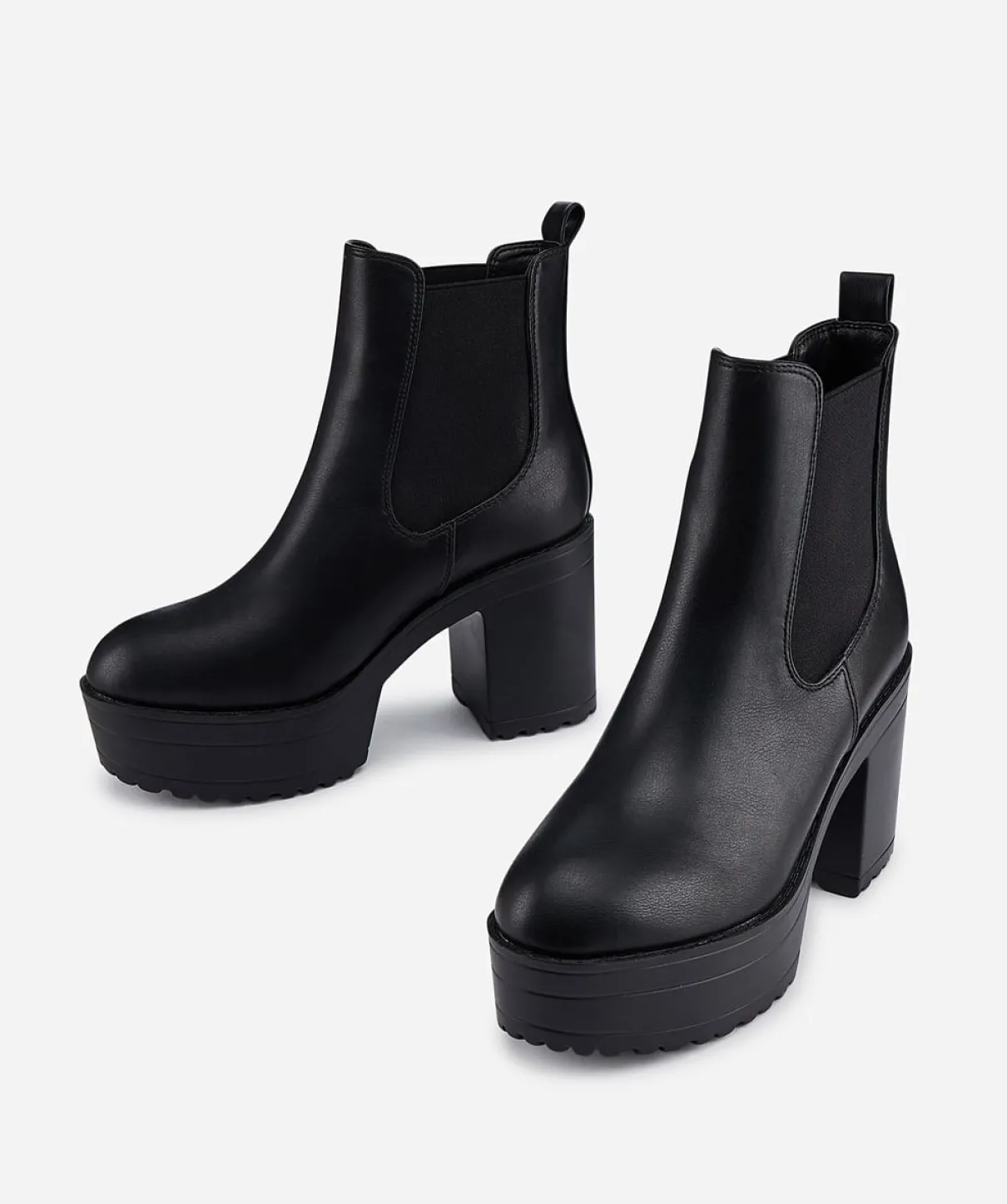 Botin Chelsea Plataforma Alta Efecto