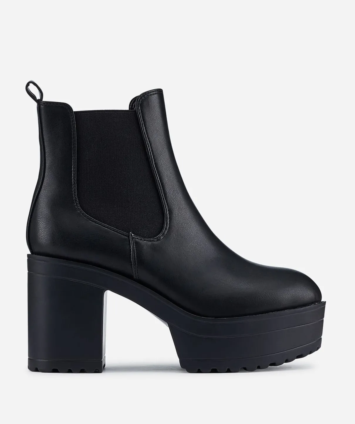 Botin Chelsea Plataforma Alta Efecto