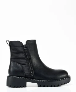 Botin Cremallera Combinada Efecto