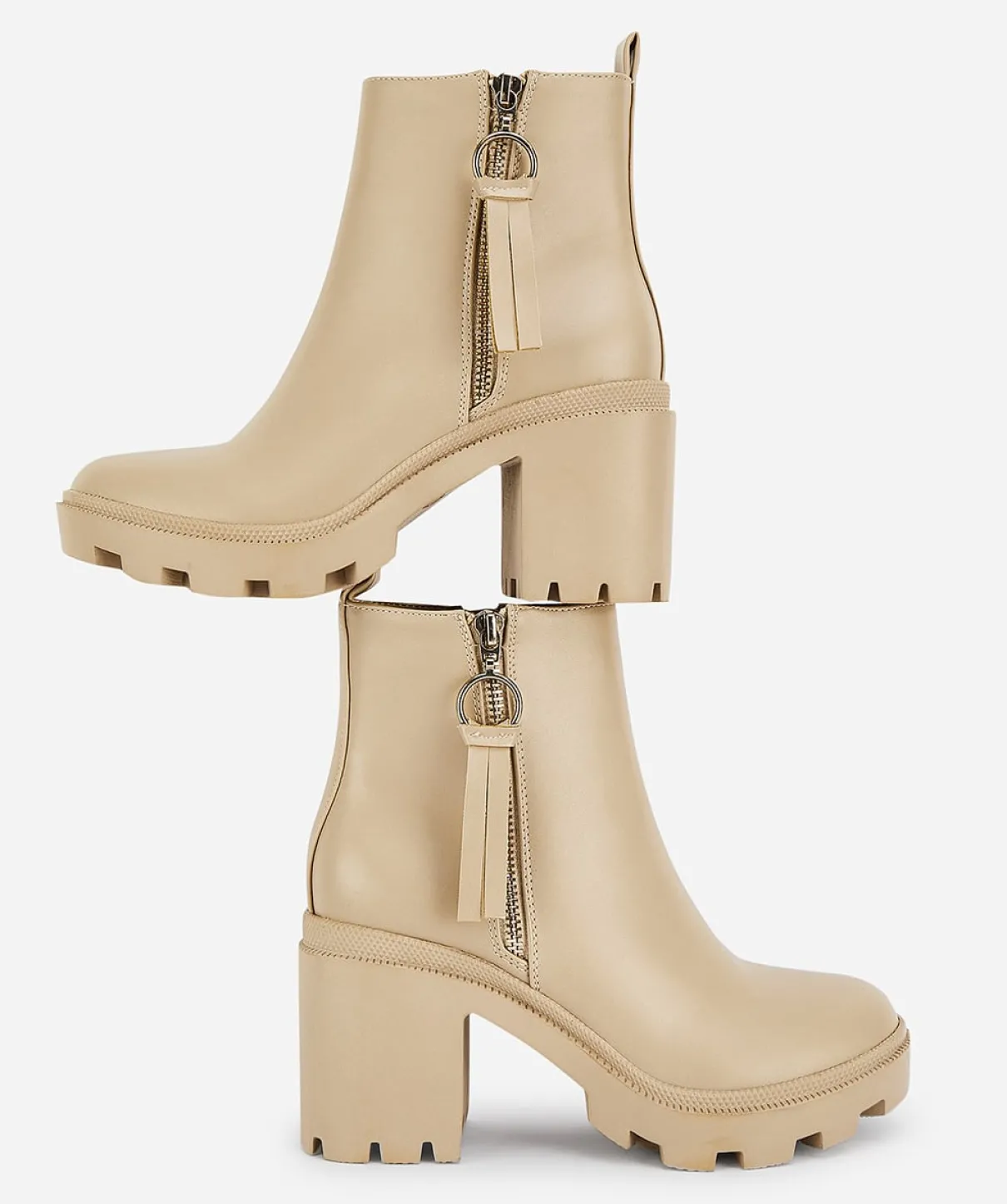 Botin Cremallera Flecos
