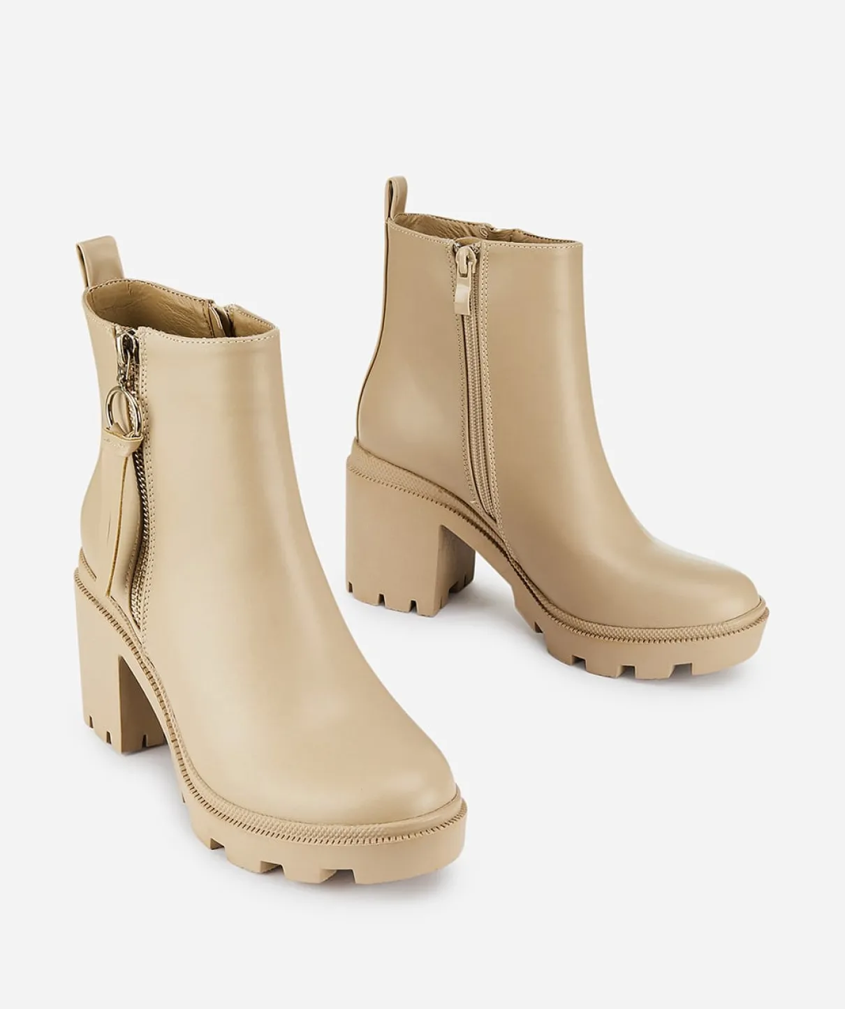 Botin Cremallera Flecos