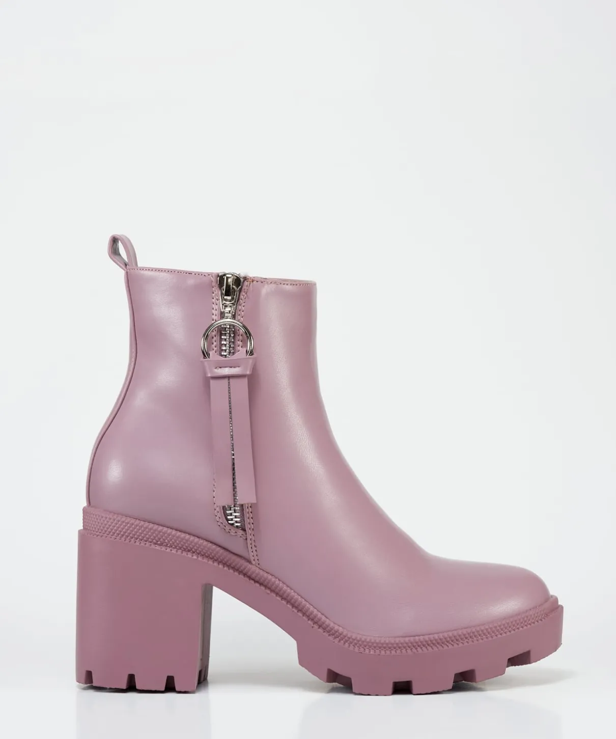 Botin Cremallera Flecos Efecto