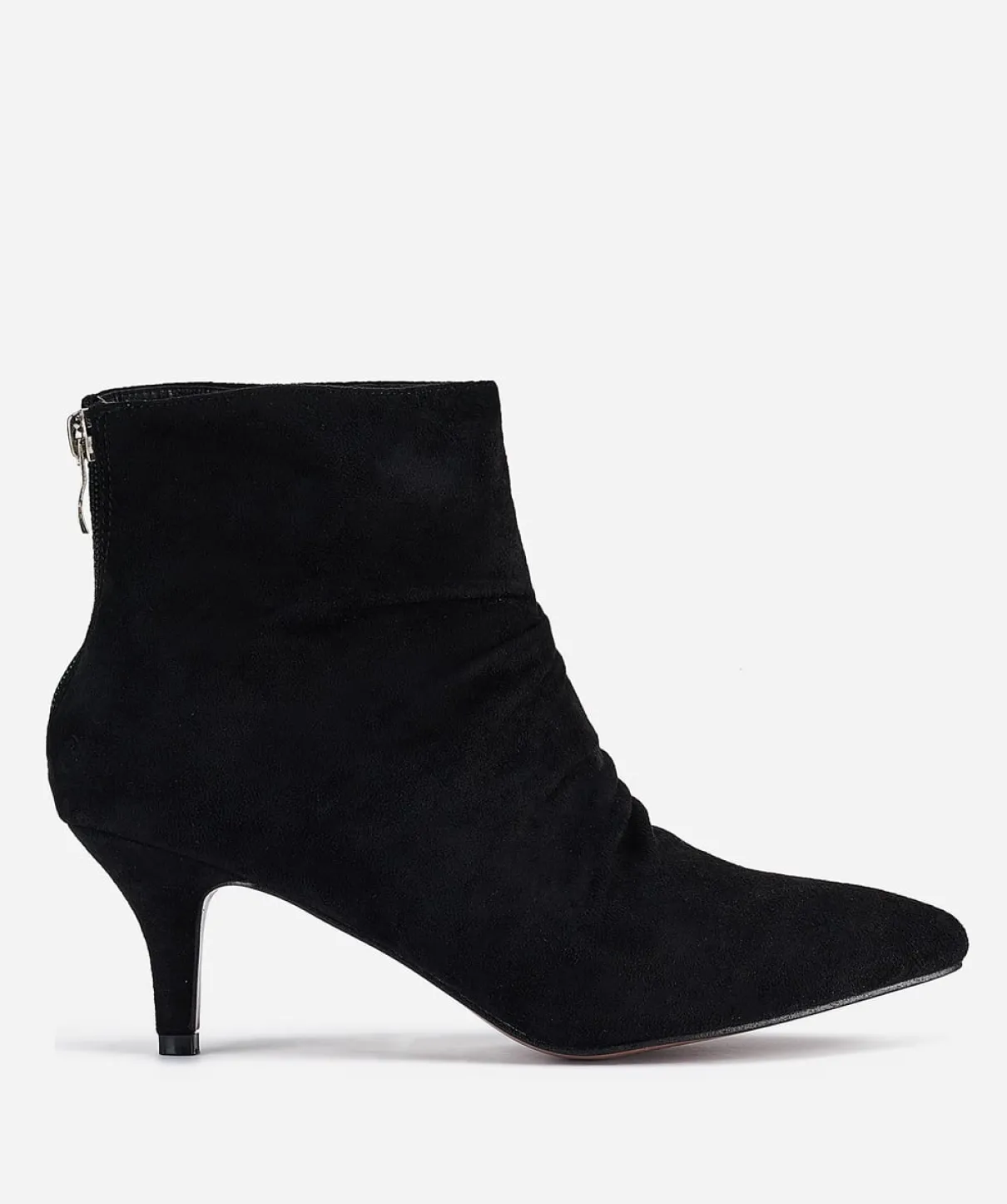 Botin Cremallera Trasera Efecto