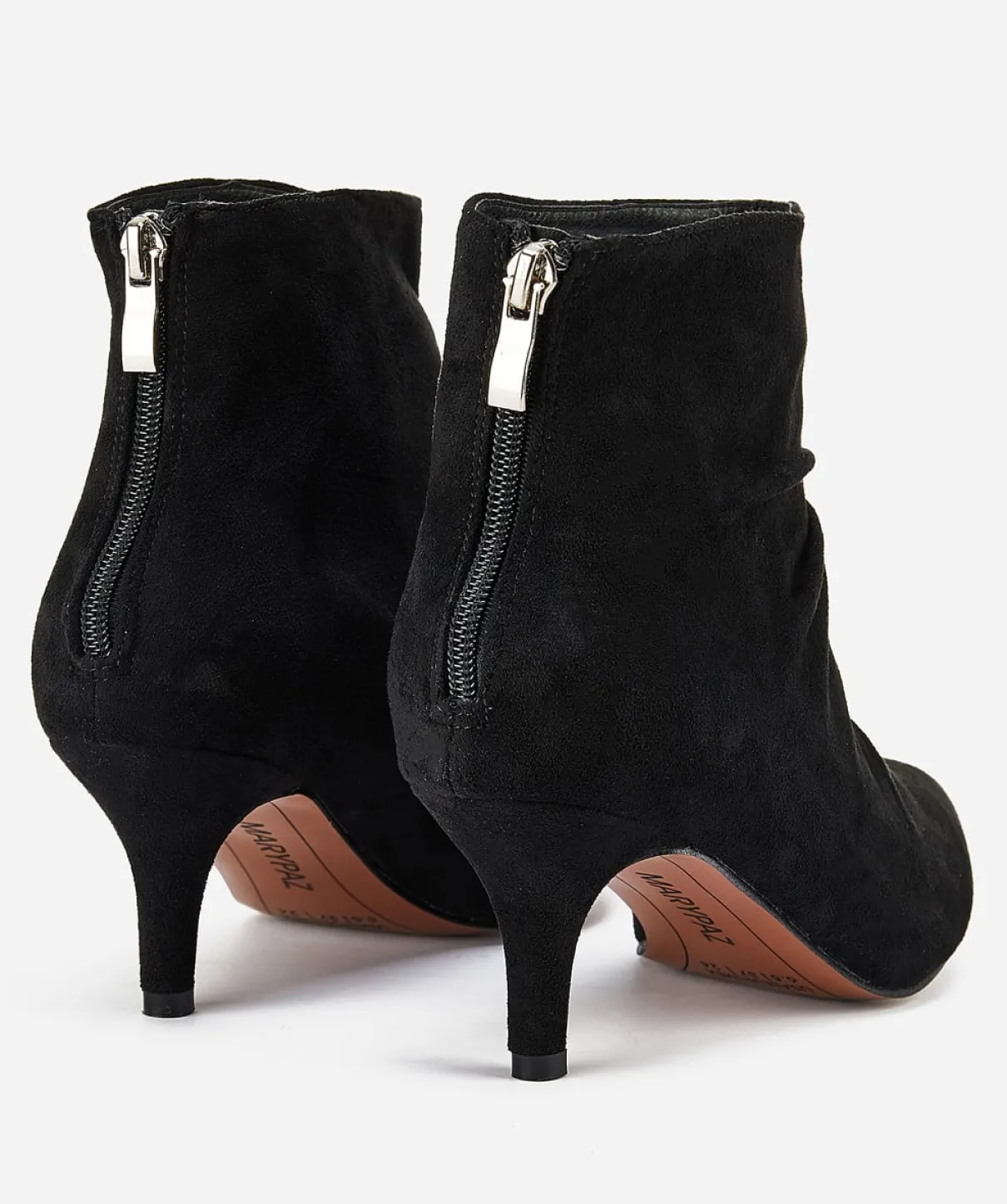 Botin Cremallera Trasera Efecto