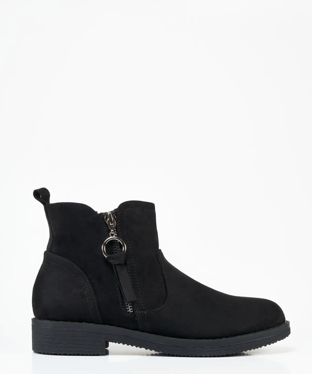 Botin Detalle Cremallera Efecto