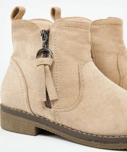 Botin Detalle Cremallera Efecto
