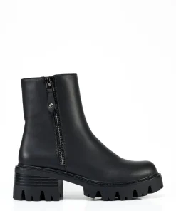 Botin Detalle Cremallera Efecto