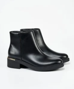 Botin Detalle Metalico Efecto