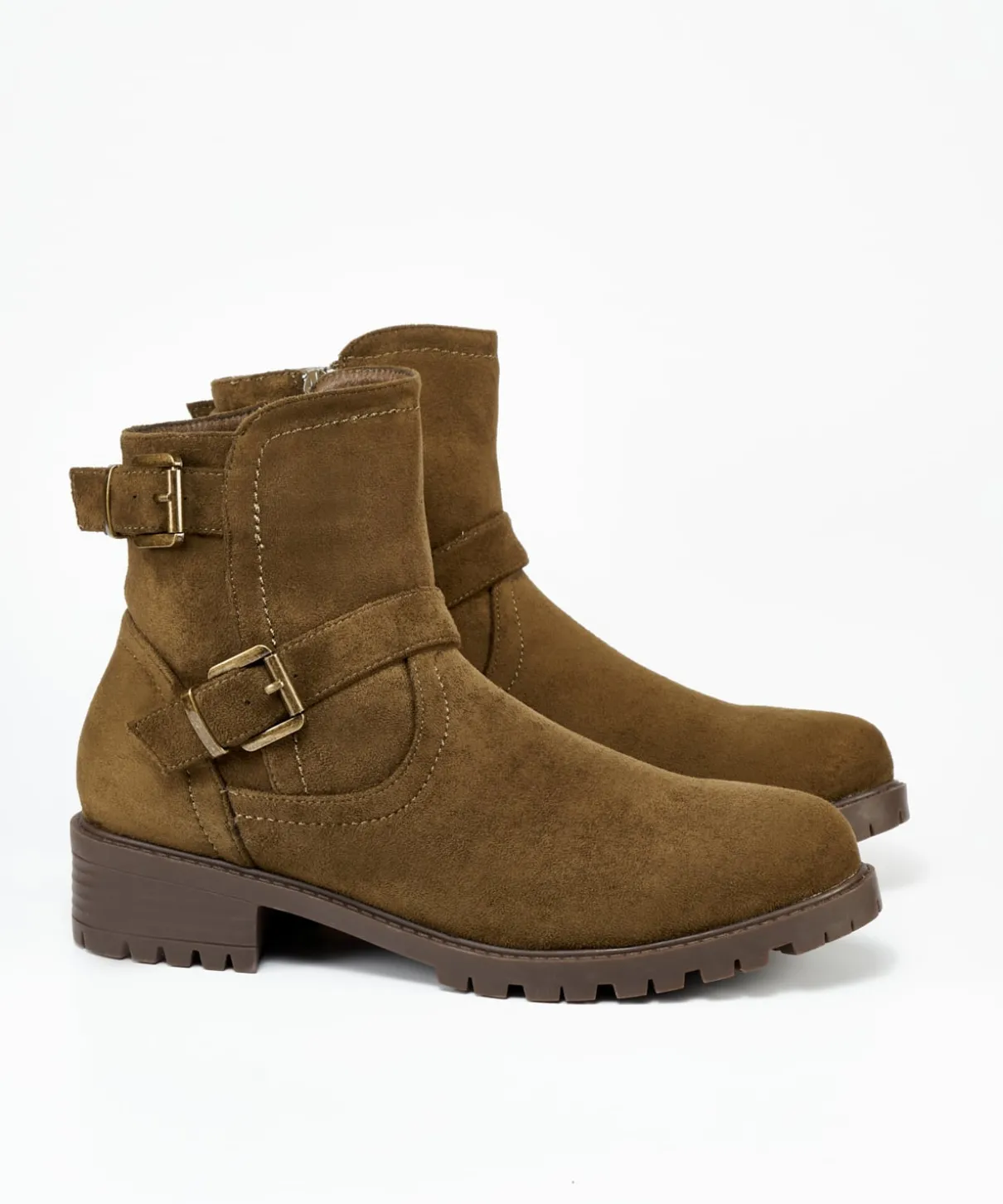 Botin Doble Hebilla Efecto