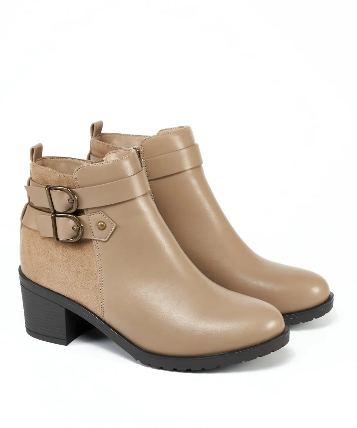Botin Doble Hebilla Efecto