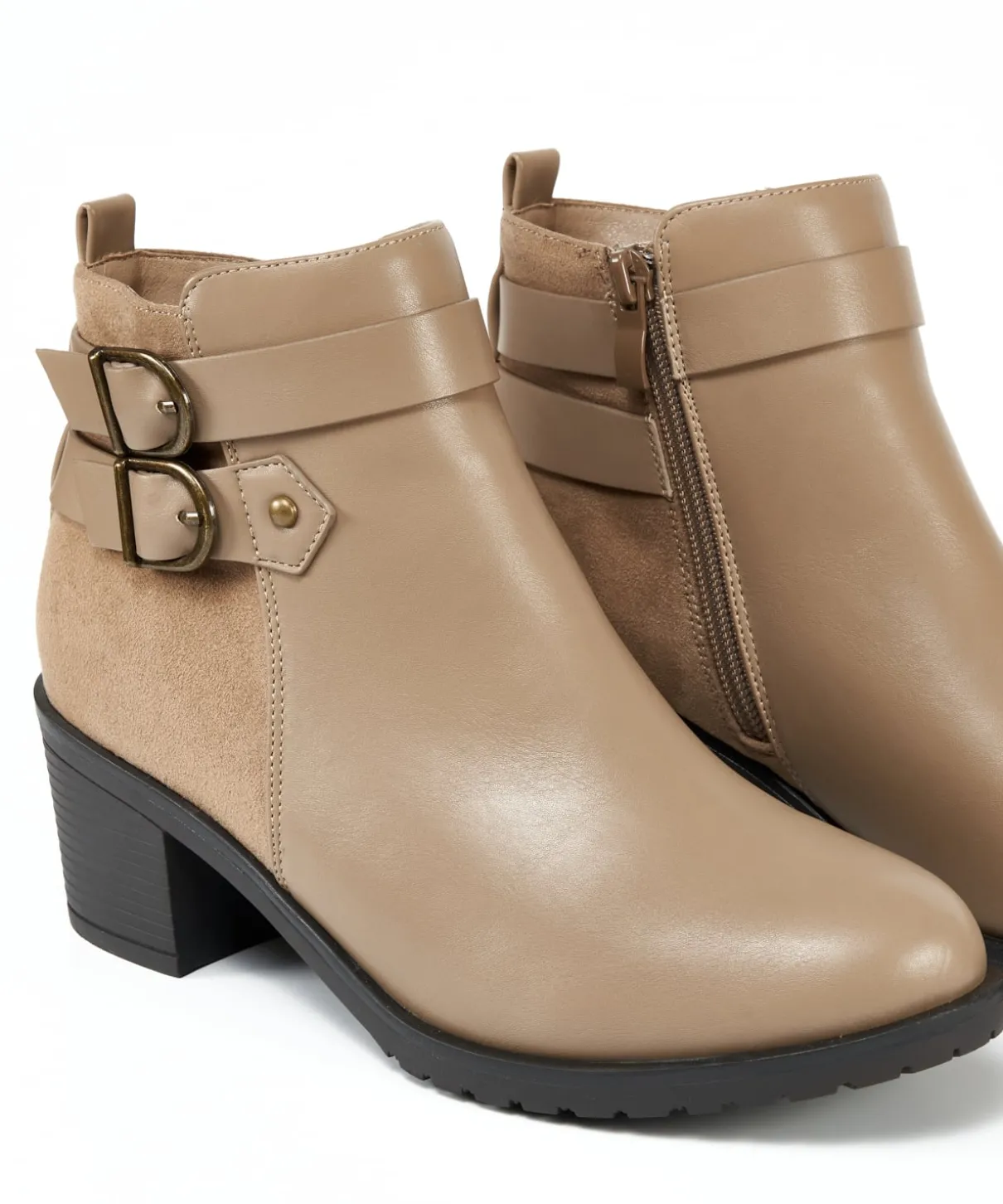 Botin Doble Hebilla Efecto