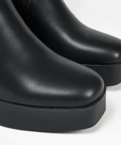 Botin Elastico Tacón Forma Efecto