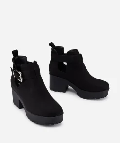 Botin Hebilla Abertura Lateral Efecto
