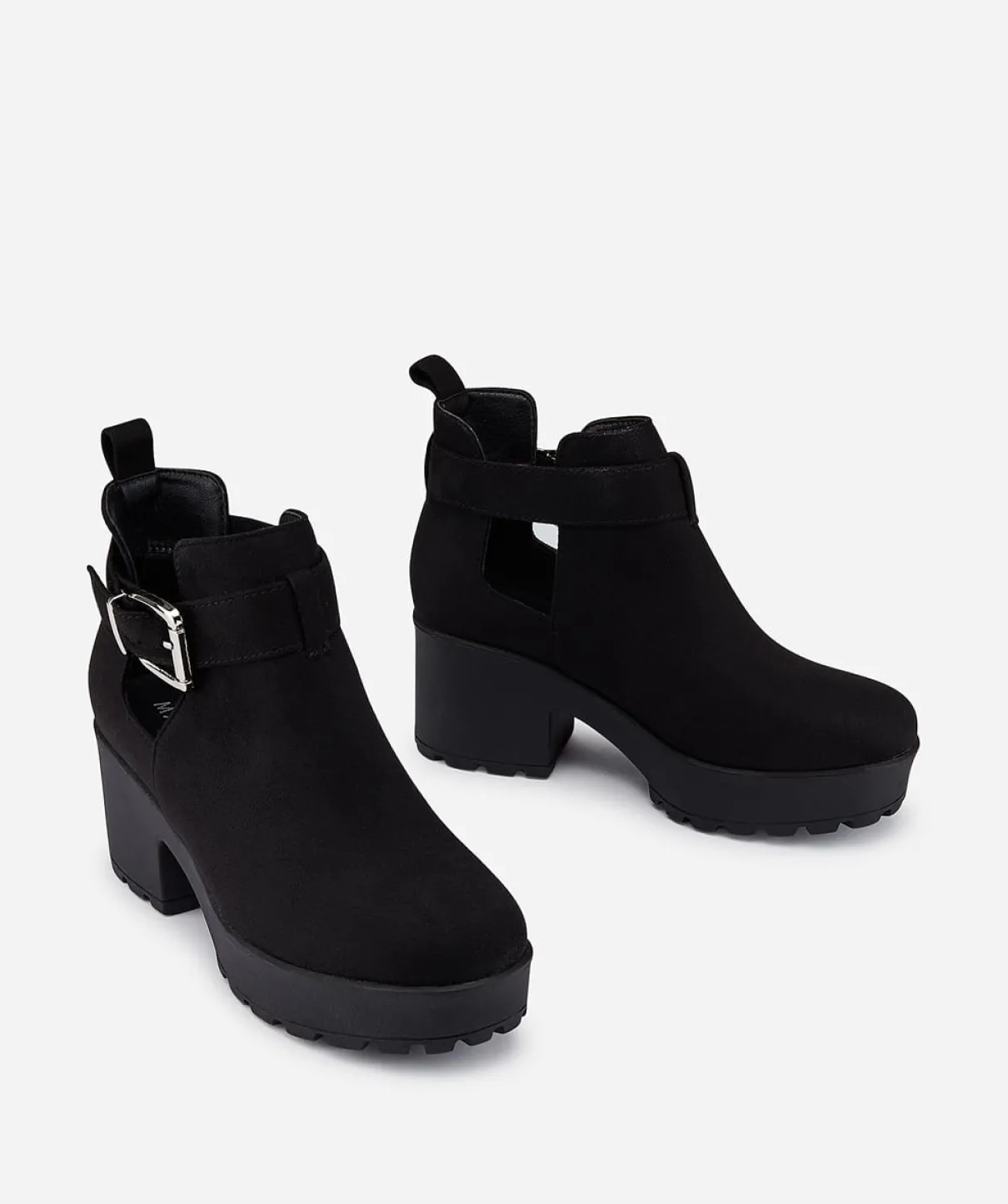 Botin Hebilla Abertura Lateral Efecto