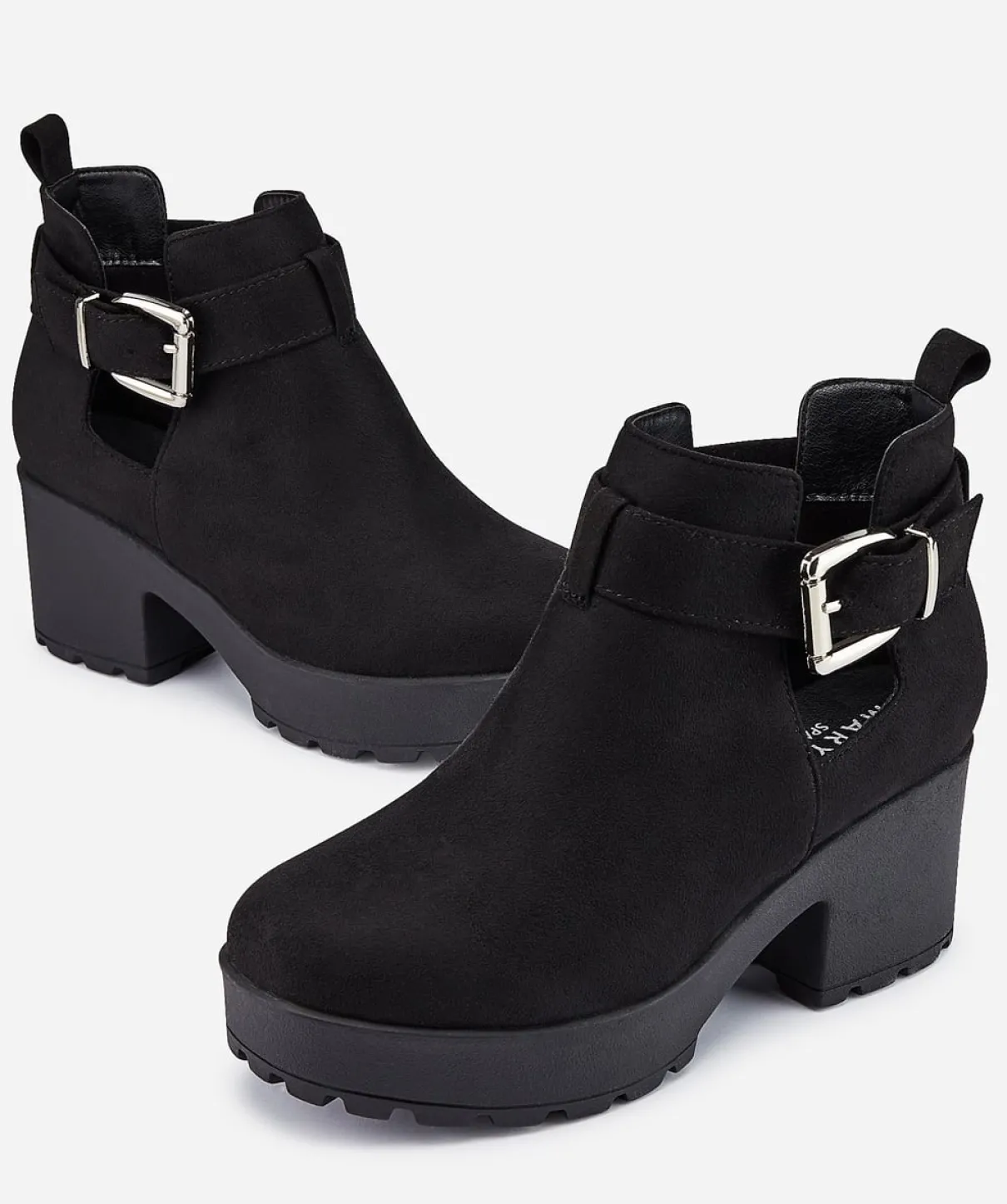 Botin Hebilla Abertura Lateral Efecto