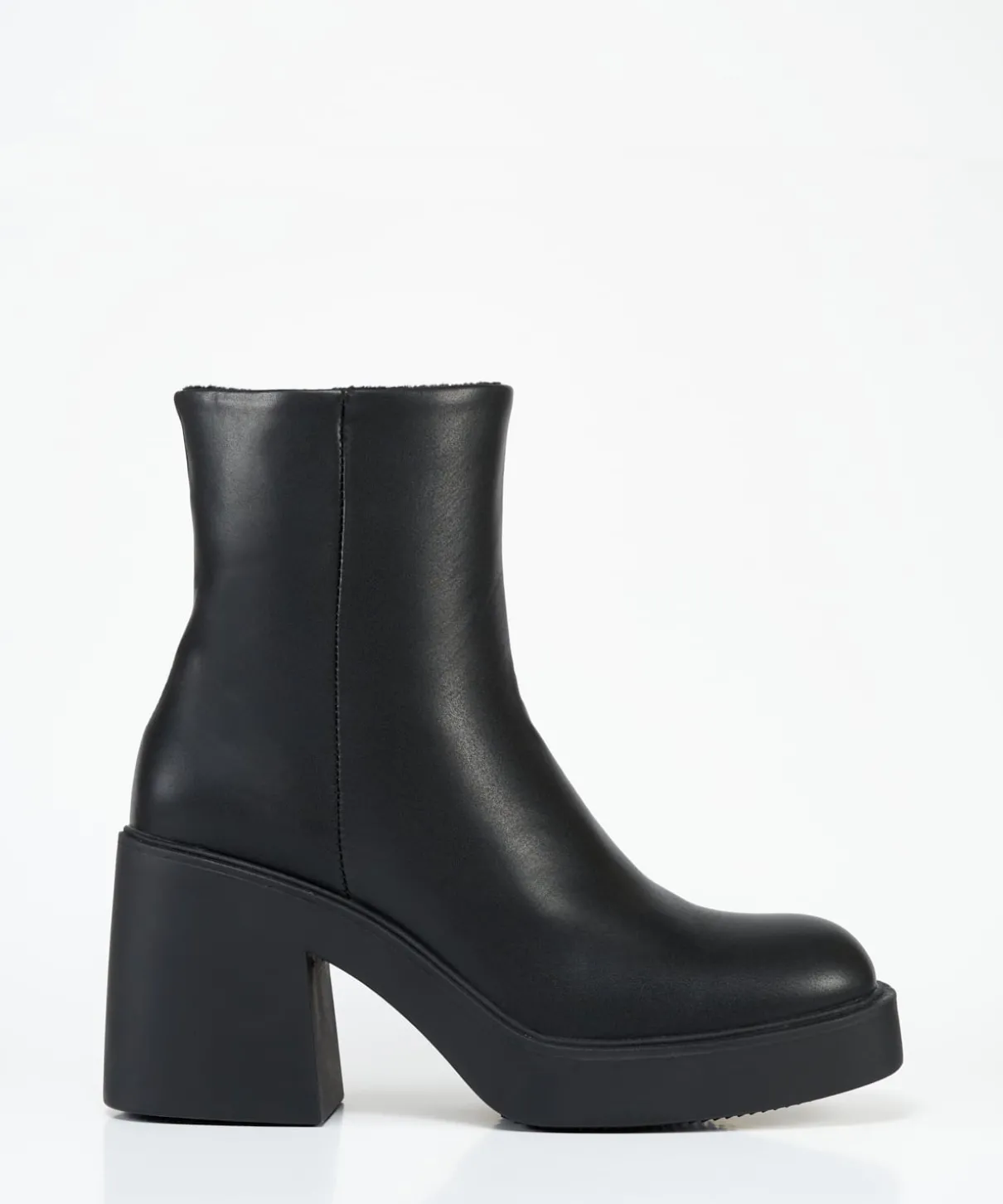 Botin Liso Plataforma Efecto