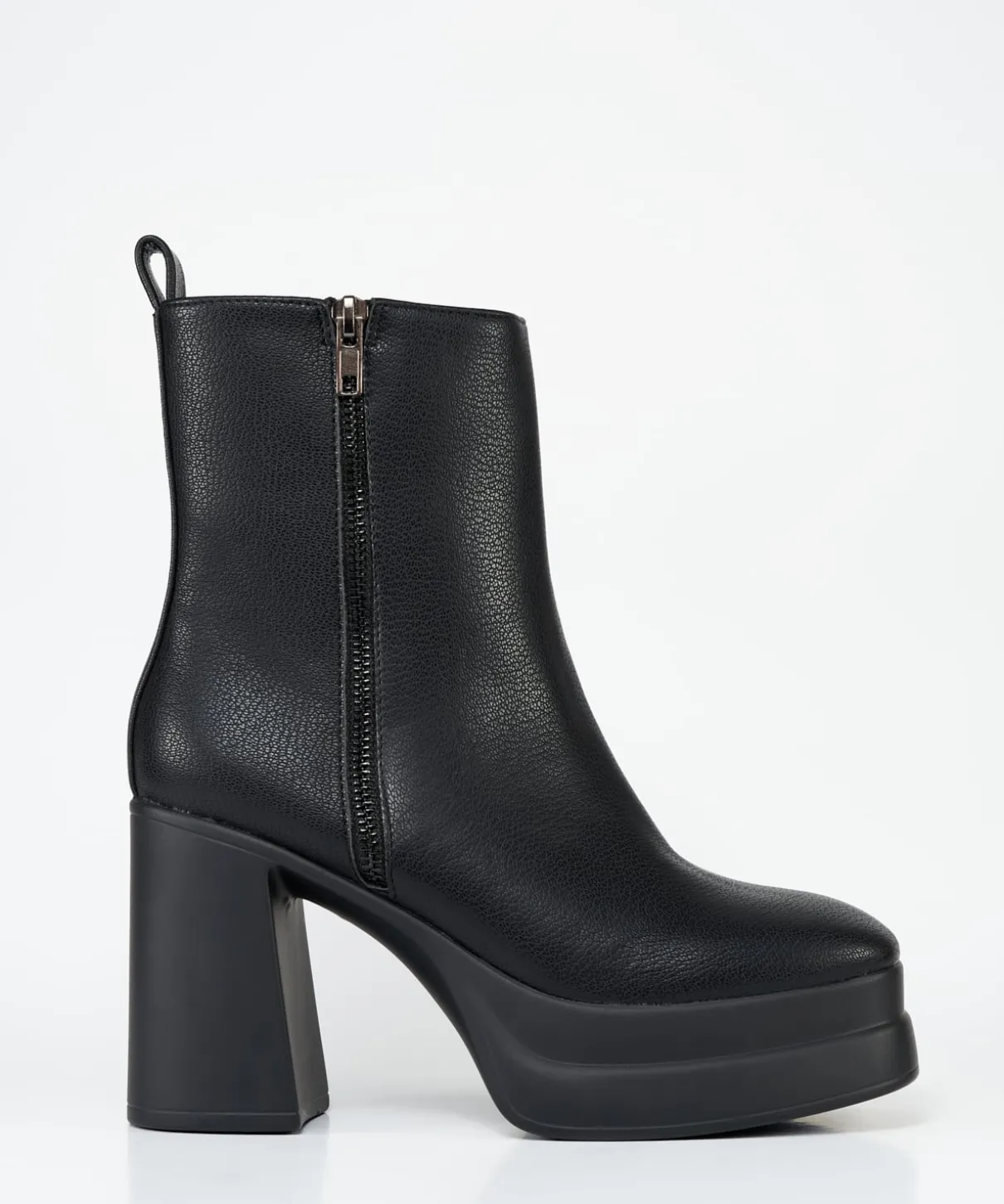 Botin Plataforma Detalle Cremallera Efec