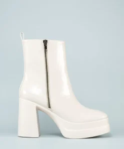 Botin Plataforma Detalle Cremallera Efec