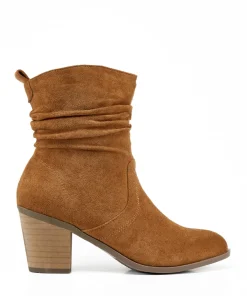 Botin Tacón Arrugas Efecto