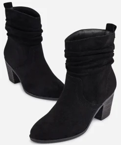 Botin Tacón Arrugas Efecto
