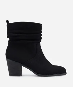 Botin Tacón Arrugas Efecto