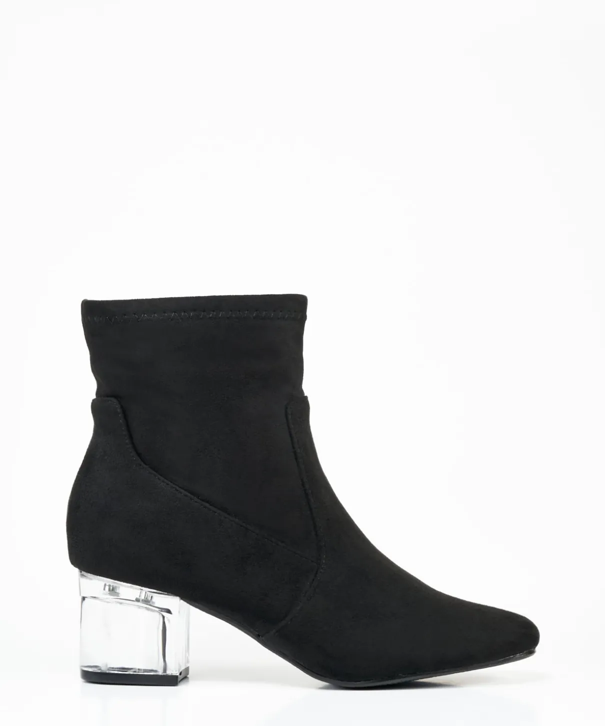 Botin Tacón Transparente Efecto