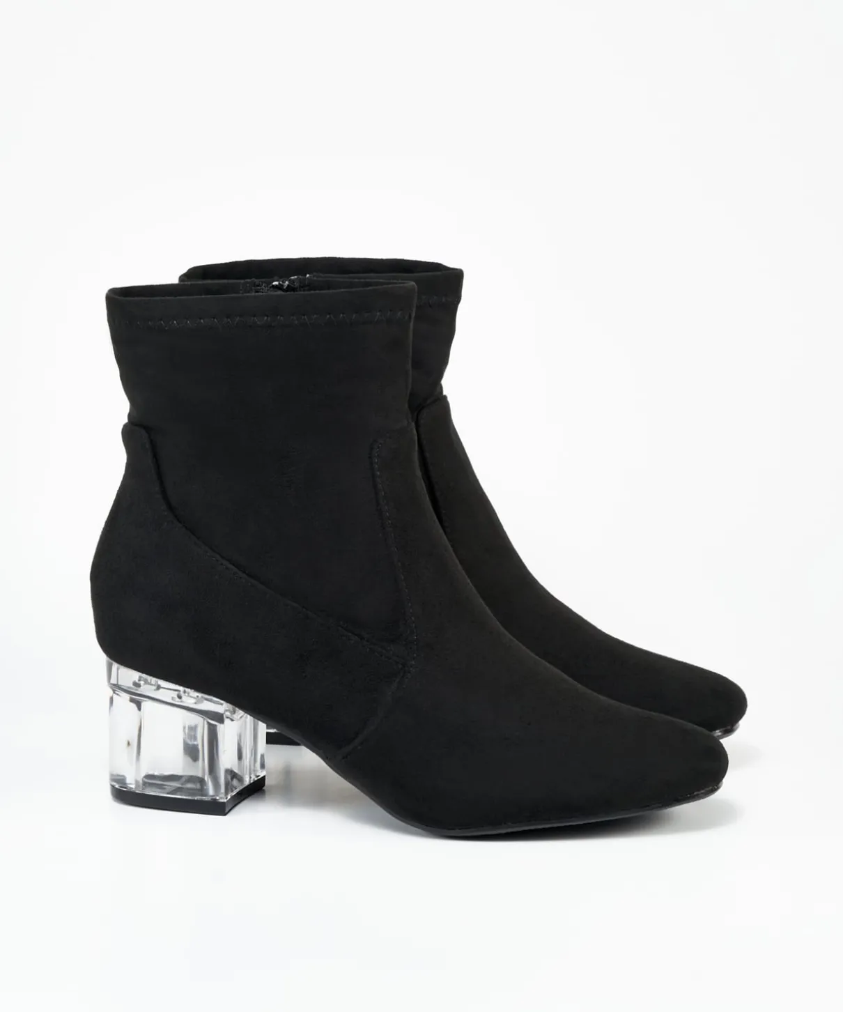 Botin Tacón Transparente Efecto
