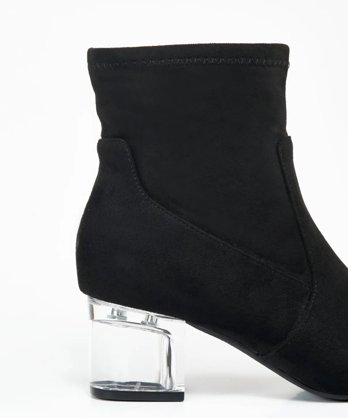 Botin Tacón Transparente Efecto