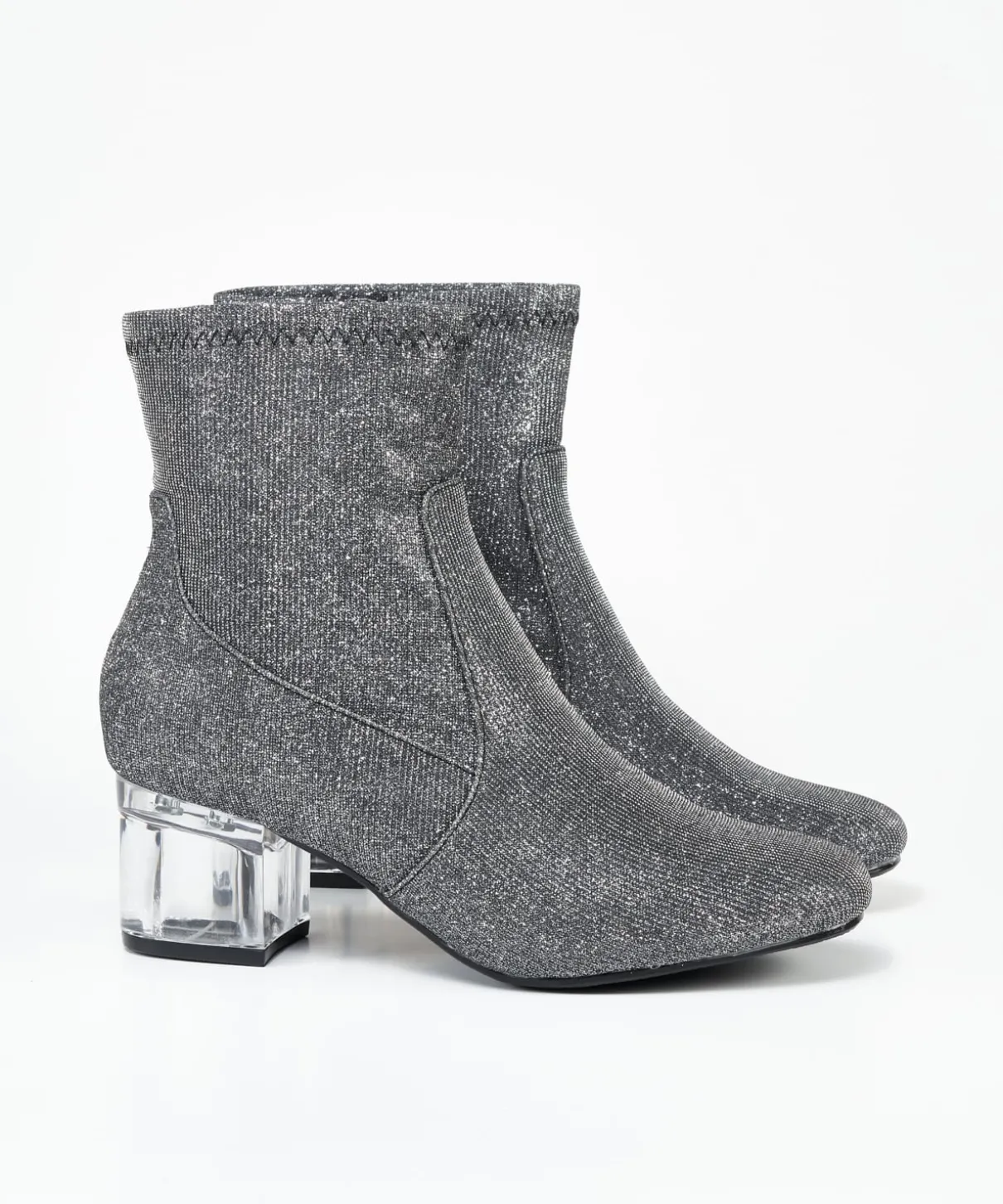 Botin Tacón Transparente Efecto
