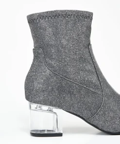 Botin Tacón Transparente Efecto