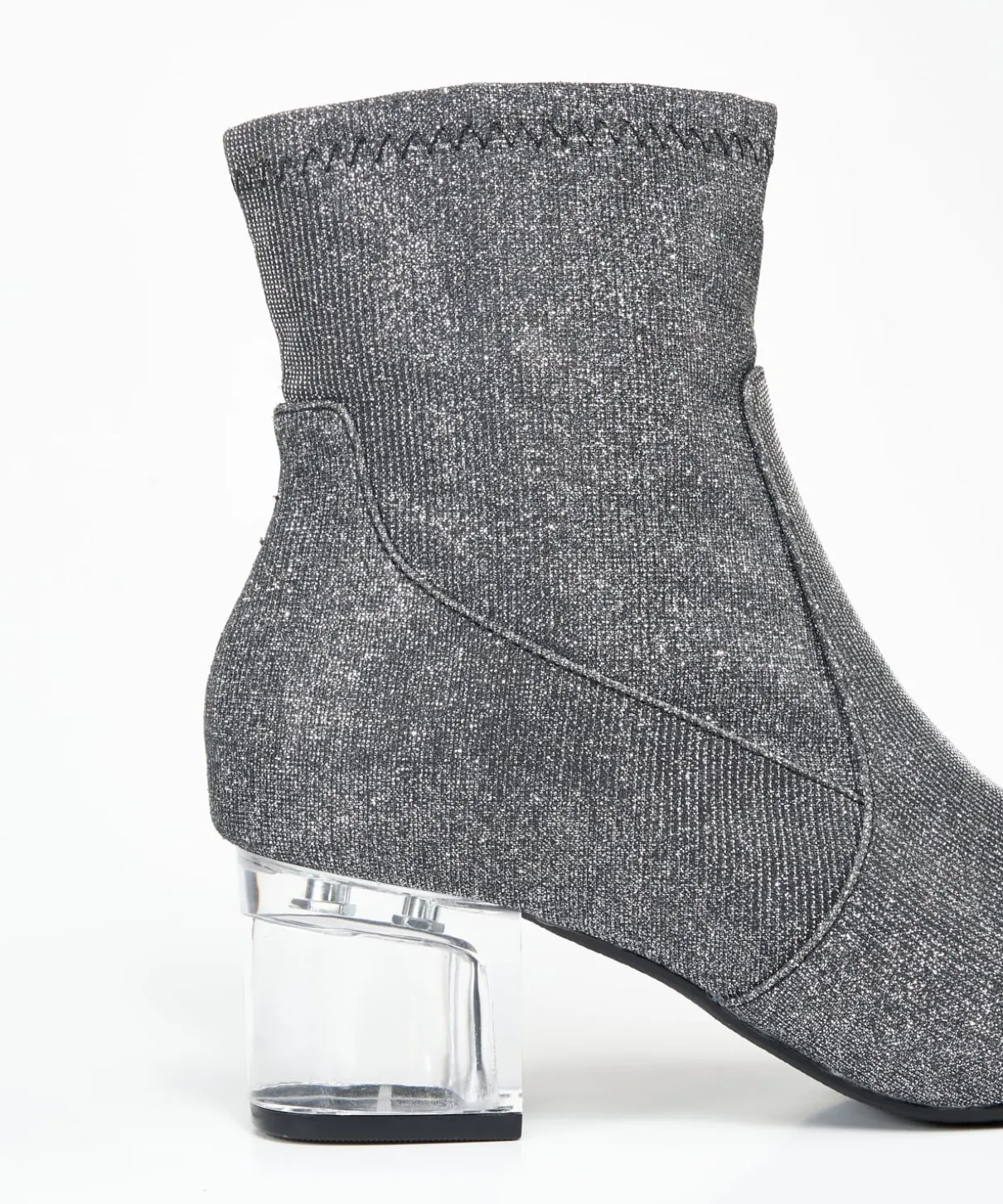 Botin Tacón Transparente Efecto