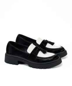 Mocasin Combinado Borla Efecto