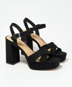Sandalia Plataforma Tiras Cruzadas Efect