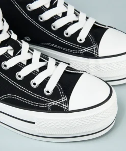 Zapatilla Abotinada Cordones Efecto